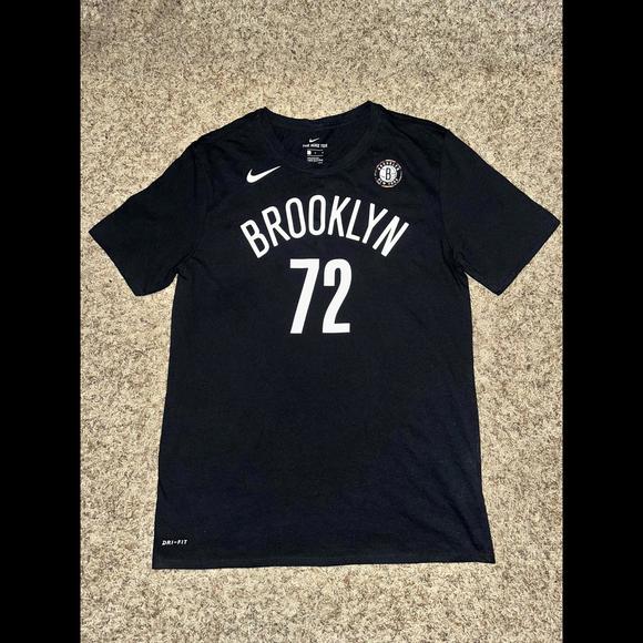 Brooklyn Nets Nike City Edition Biggie Name & Number T-shirt Men's - Picture 1 of 12